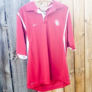 Oklahoma Sooners Red Nike Polo